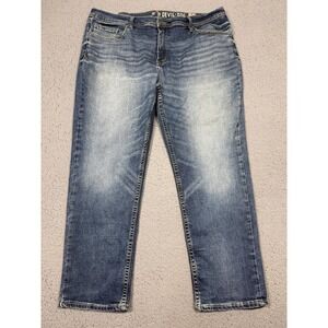 Devil-Dog Jeans Mens‎ 40x28 Med Wash Blue Athletic Straight Stretch